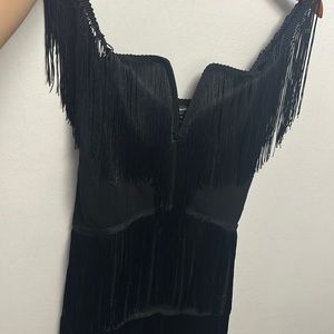 Black flapper dress